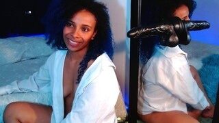 ?, The curly Bae ? nude on webcam in her Live Sex Chat