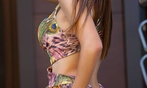 KisaScarlett naked before webcam in live video chat