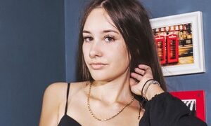 Radiance naked before webcam in live video chat