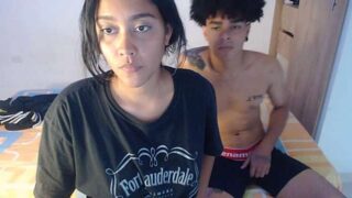 EbonyHot_Couple naked stripping on cam for live sex video chat