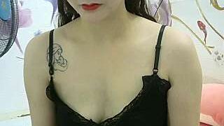 Hana-Kim naked stripping on cam for live sex video chat