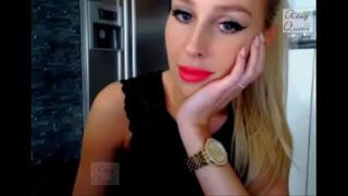 My Blonde European GirlFriend Showing Boobs on Webcam video call